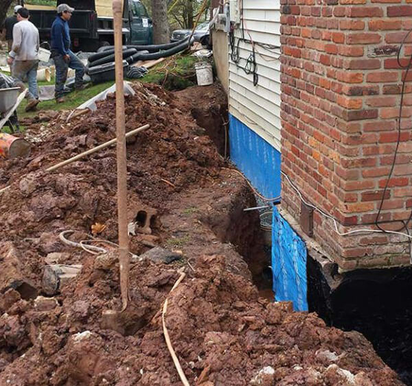 Basement waterproofing