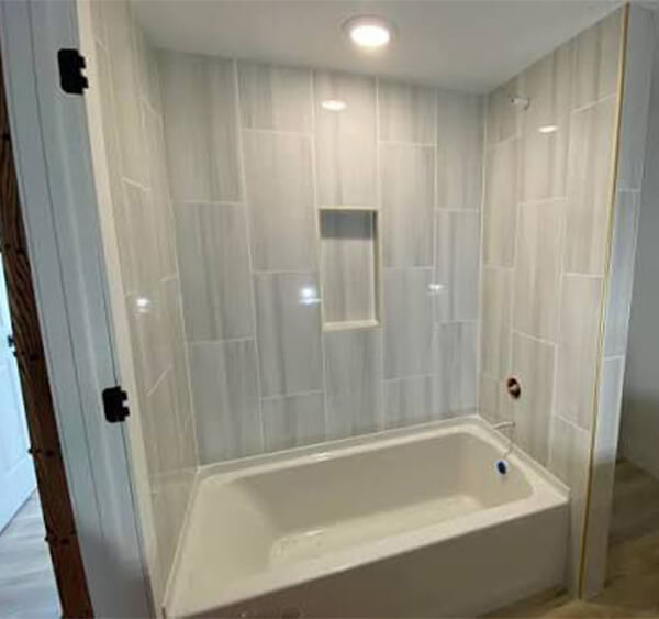 Shower and tub installation